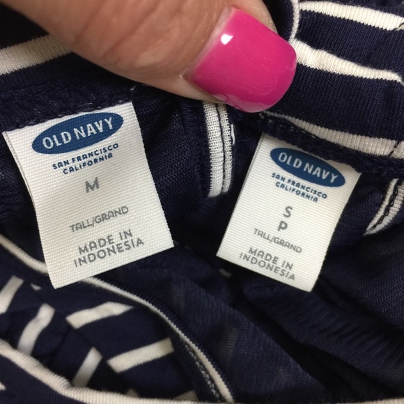 NWT Navy Striped [ TALL ] Ruffle Maxi Dress S & M - Picture 5 of 7